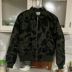 Obey Dark Green Floral Jacket